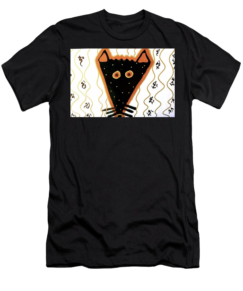 Fox T-Shirt featuring the mixed media Fox by Clarity Artists