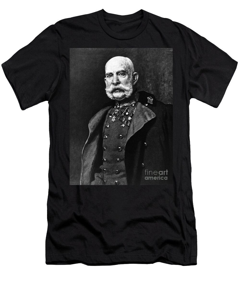 History T-Shirt featuring the photograph Franz Joseph I, Emperor Of Austria by Omikron