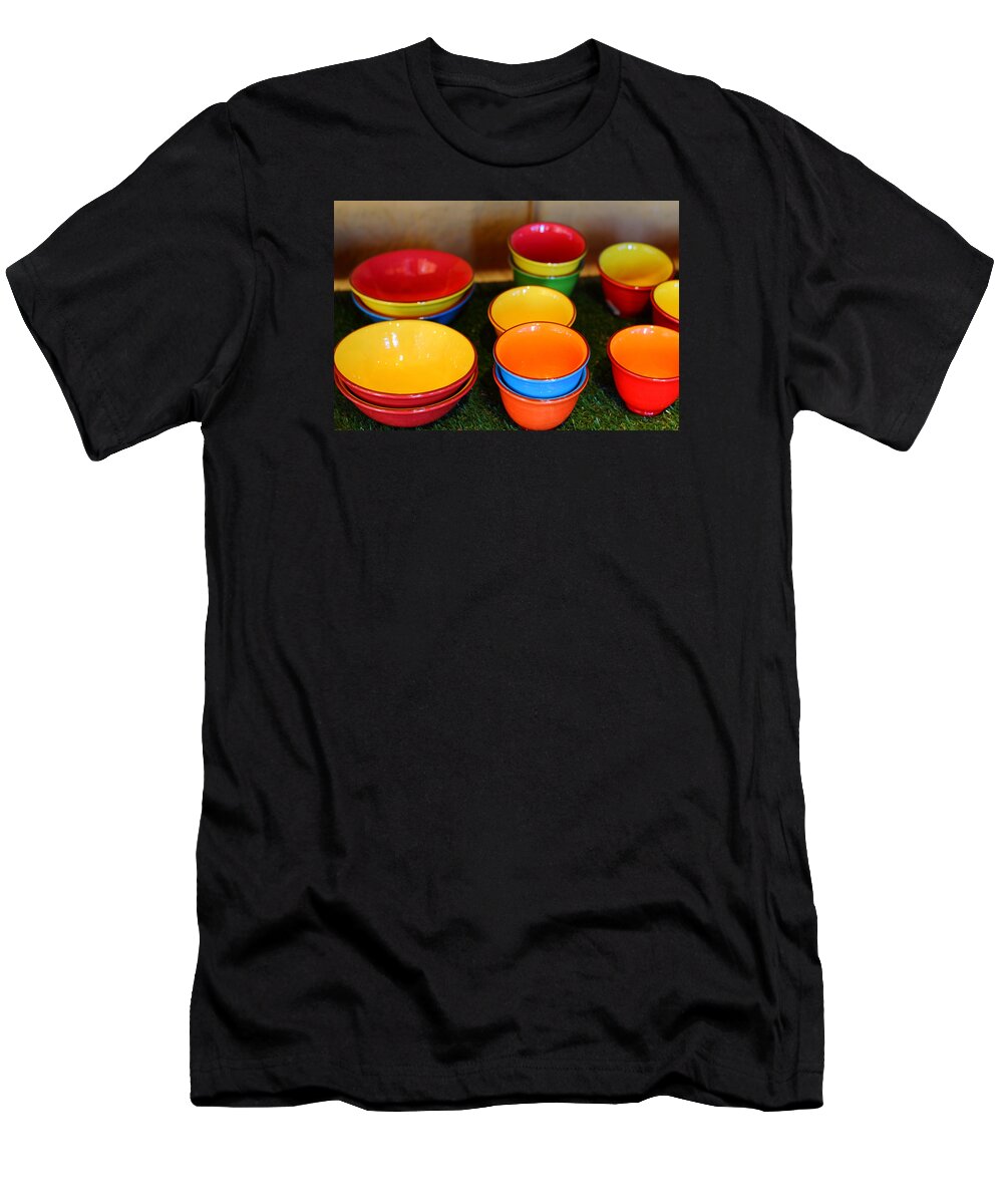Bowls T-Shirt featuring the photograph French Collection by Richard Patmore