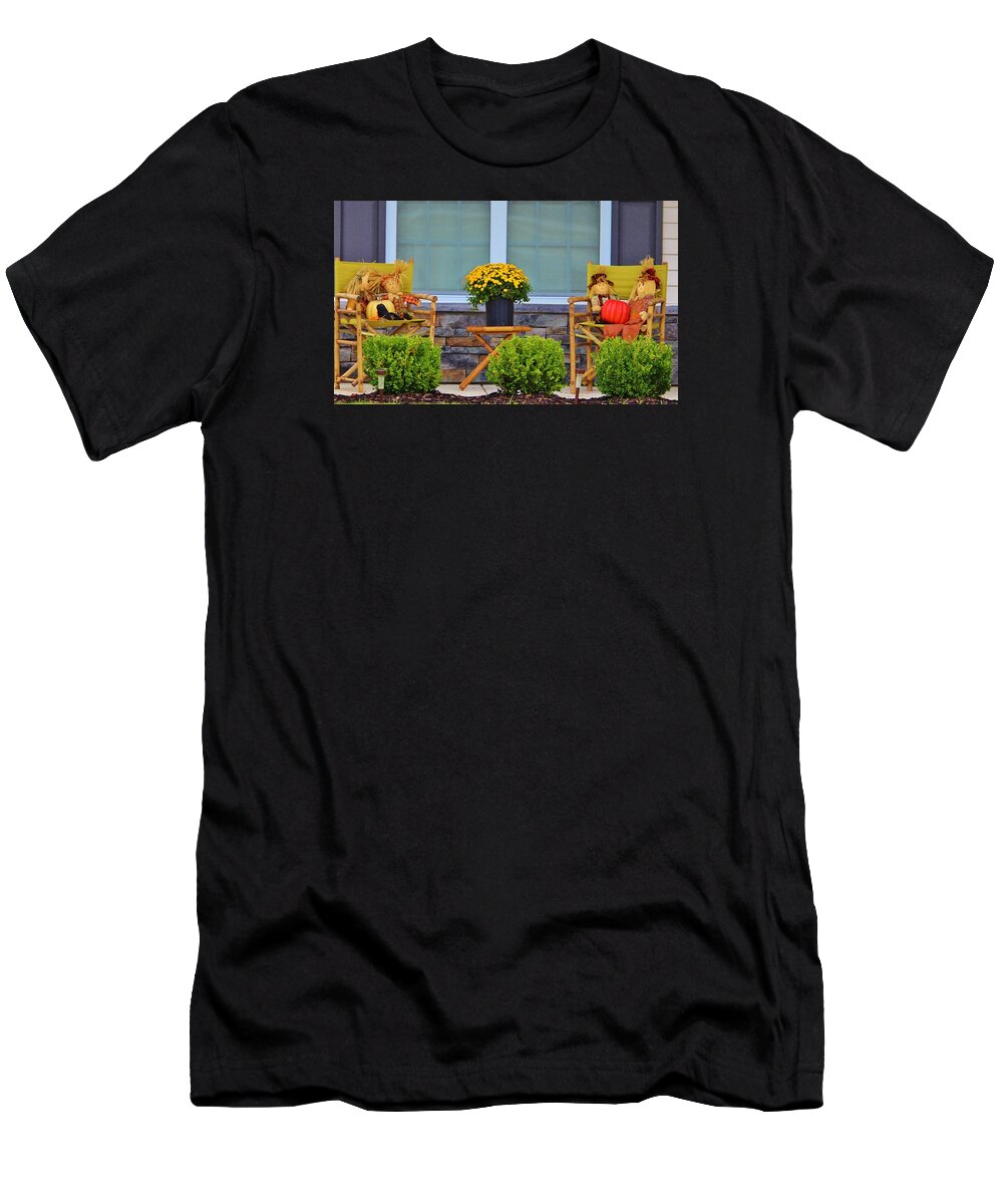 Front Porch T-Shirt featuring the photograph Front Porch by Cynthia Guinn