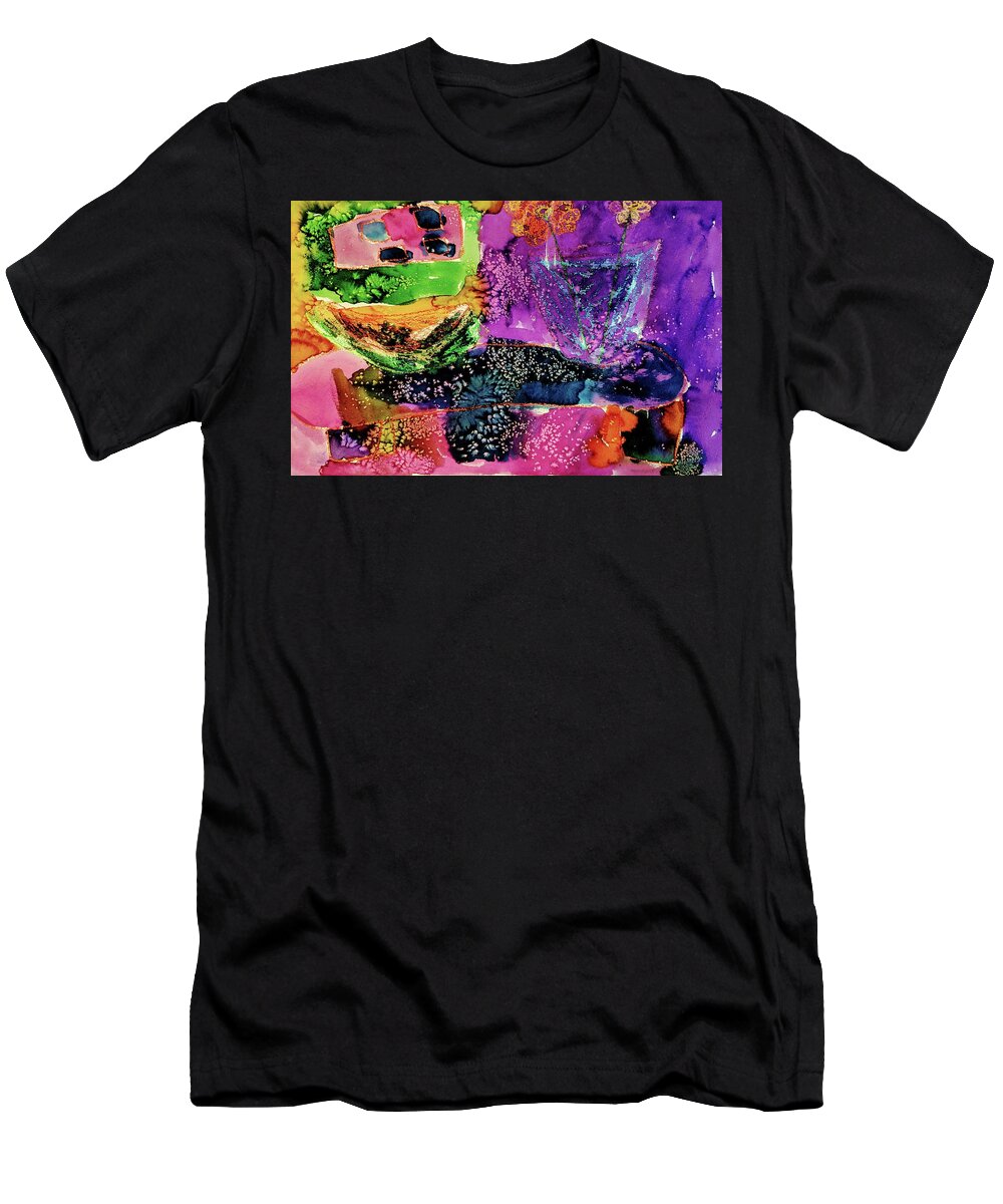  T-Shirt featuring the painting Fruit and Flower by Abigail White