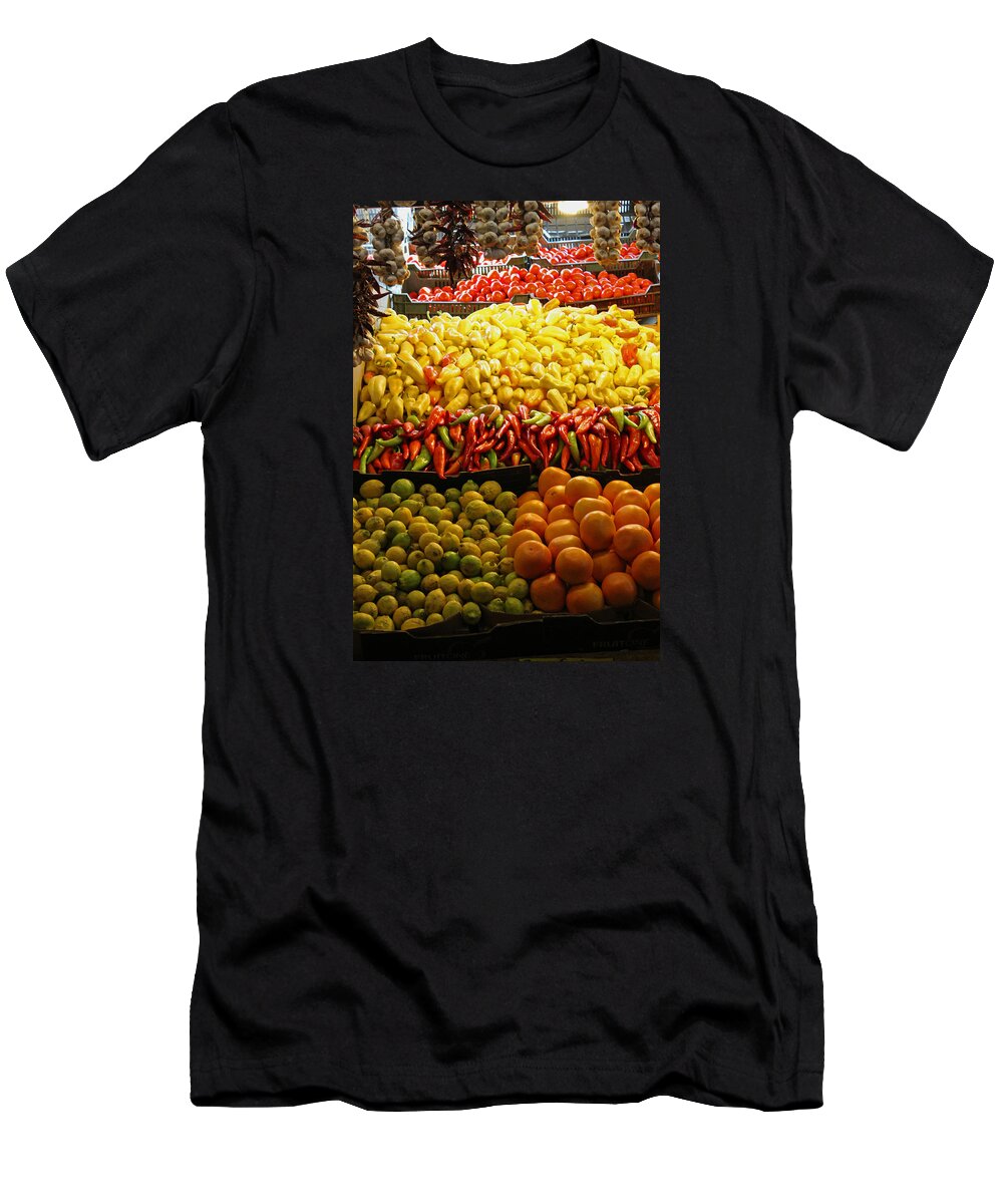 Fruit Stall T-Shirt featuring the photograph Fruit Stall by Tony Murtagh