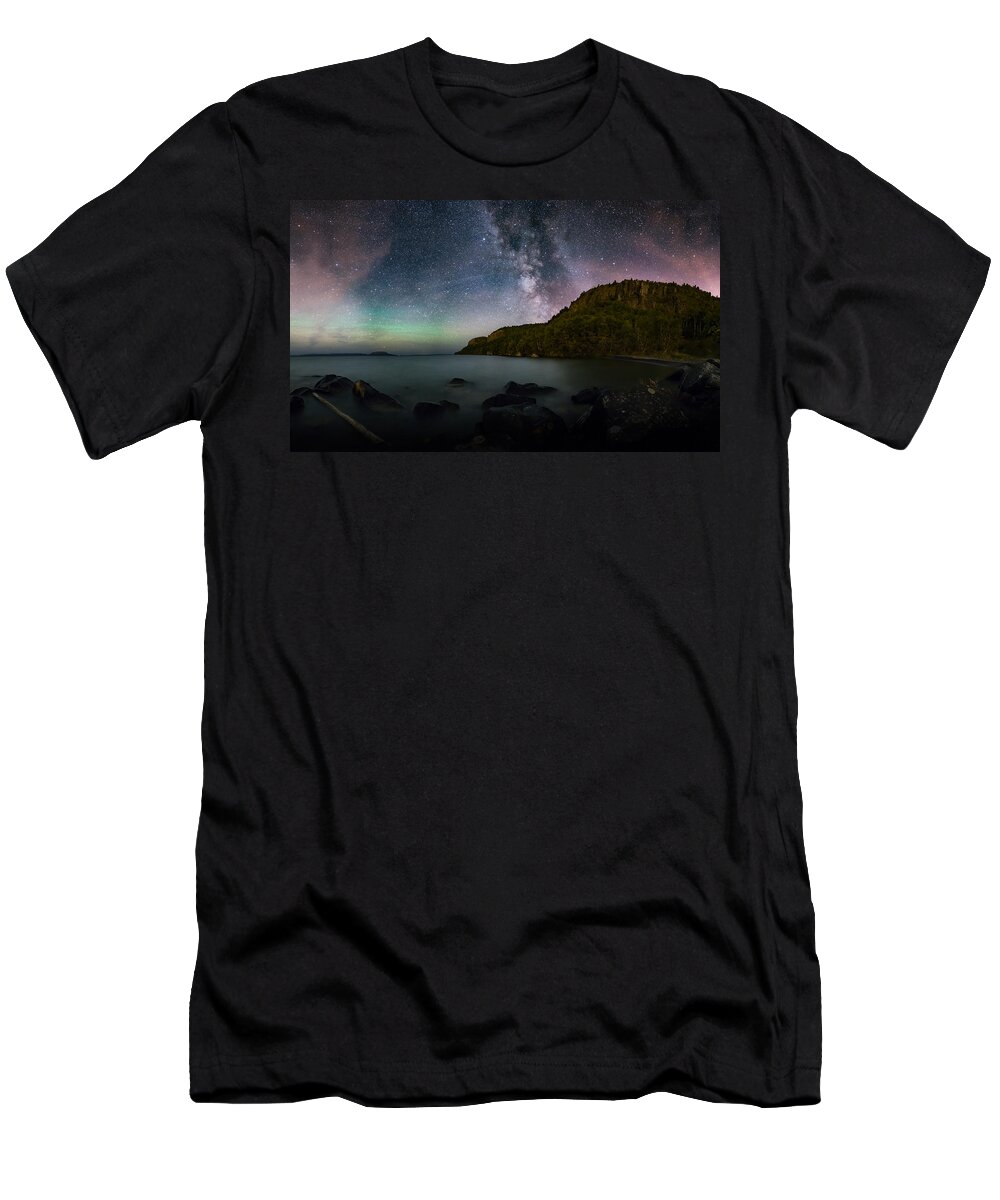 Aboriginal T-Shirt featuring the photograph FWFN Nightscape Stacked Panorama by Jakub Sisak
