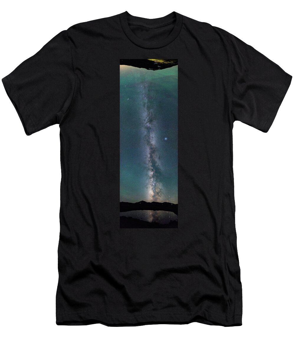 Vertorama T-Shirt featuring the photograph Galactic Reach by Darren White