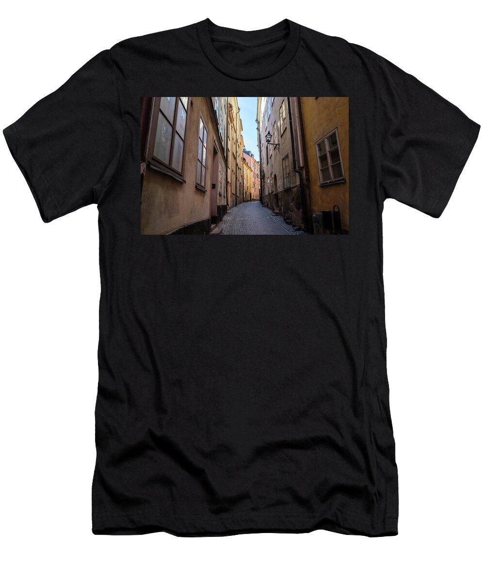 Stockholm T-Shirt featuring the photograph Gamla Stan by Nick Barkworth