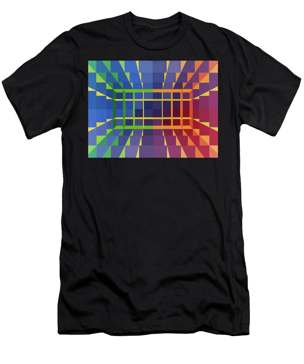 Abstract T-Shirt featuring the painting Gateway by Janet Hansen