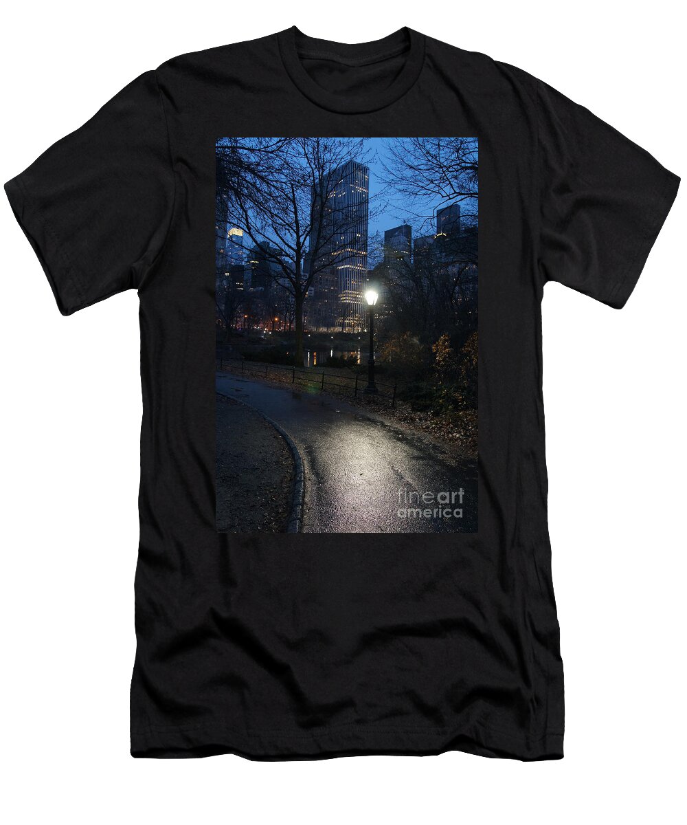 Nyc Central Park T-Shirt featuring the photograph Getaway by Elena Perelman