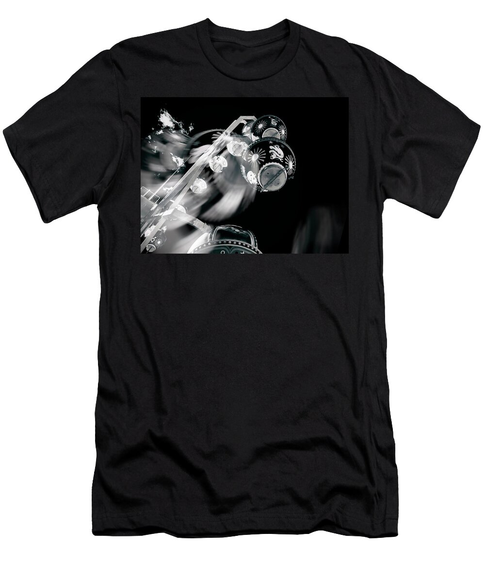 Ferris Wheel T-Shirt featuring the photograph Ghost In The Machine by Wayne Sherriff