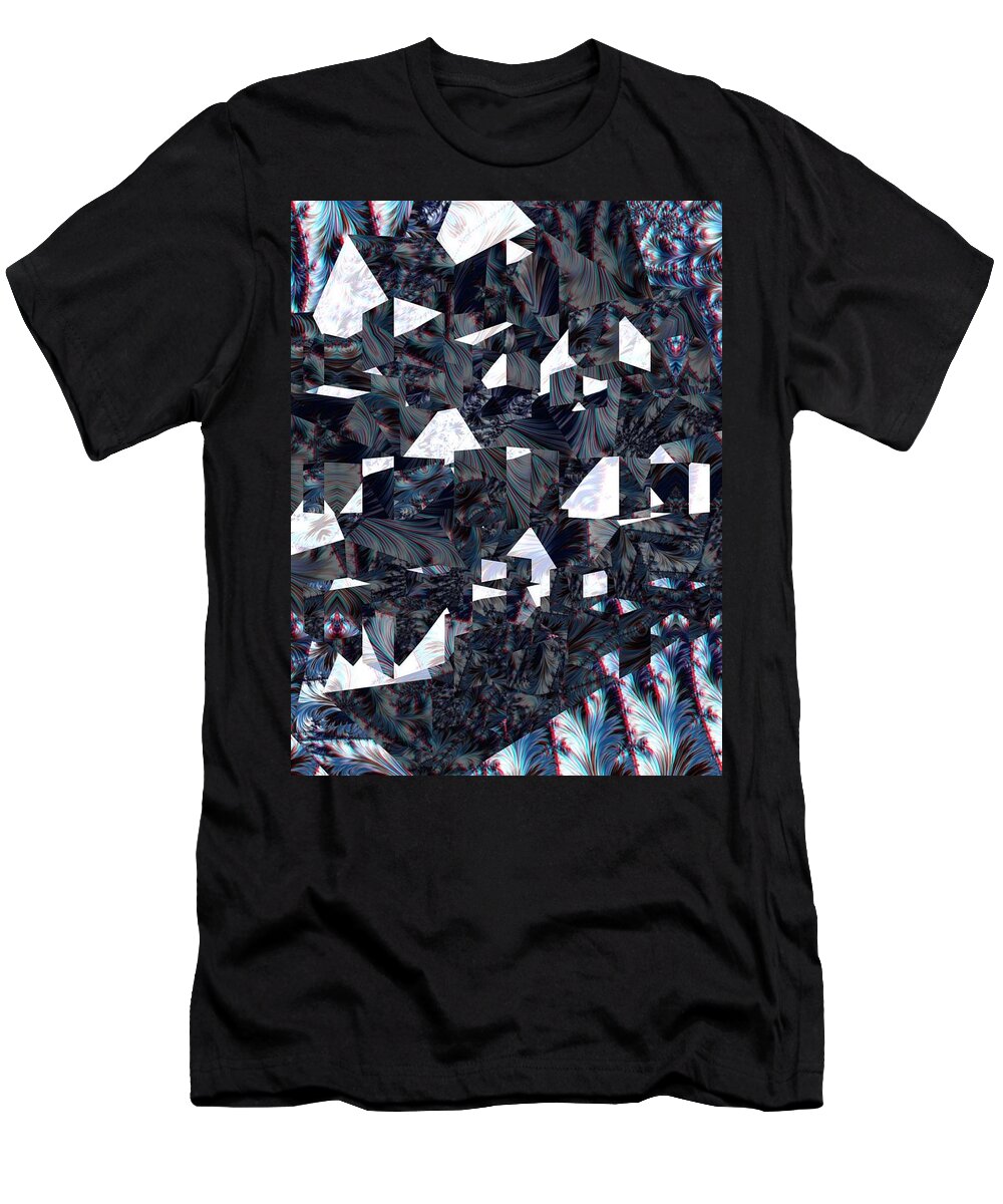 Digital Art. Abstract. Surreal. Erotica. Pop. Explosion. T-Shirt featuring the digital art Glare by Lawrence Allen