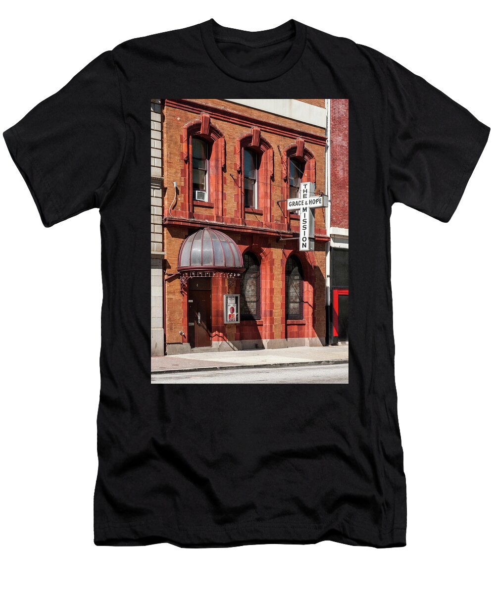 Architecture T-Shirt featuring the photograph Grace and Hope by Ginger Stein