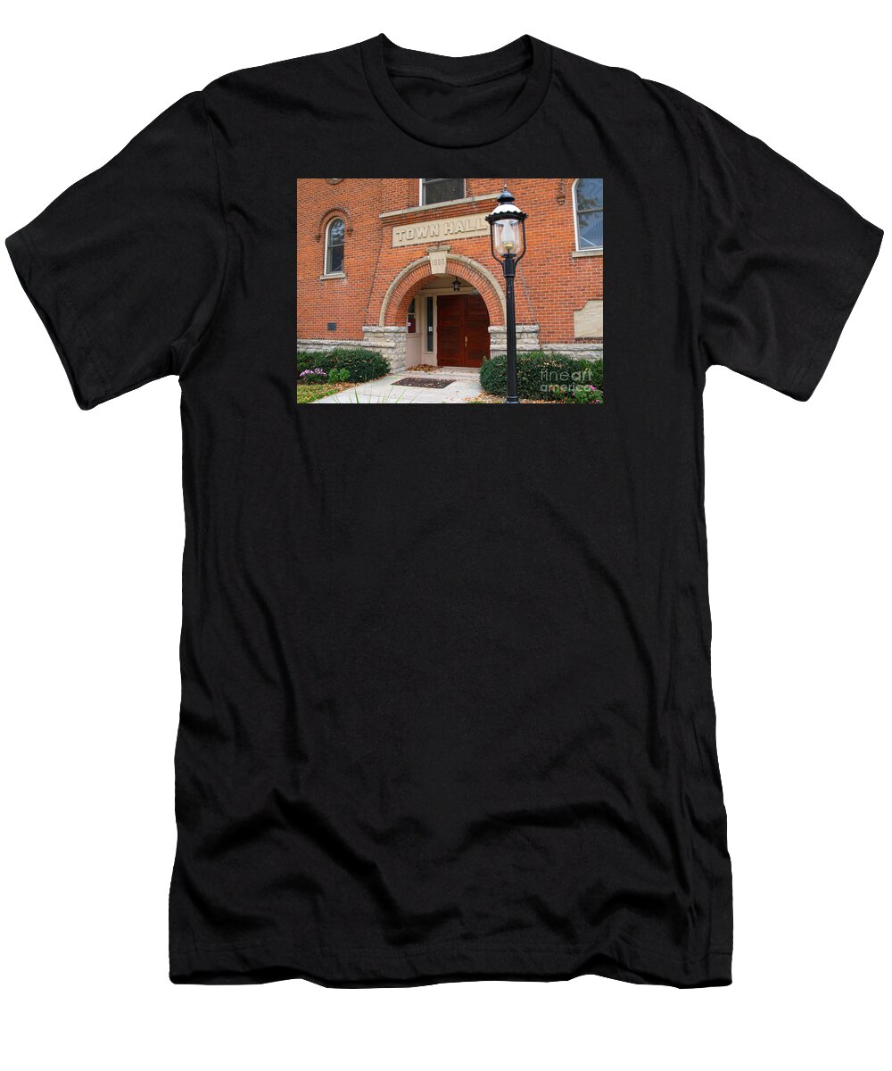 Grand Rapids Ohio T-Shirt featuring the photograph Grand Rapids Town Hall 4806 by Jack Schultz
