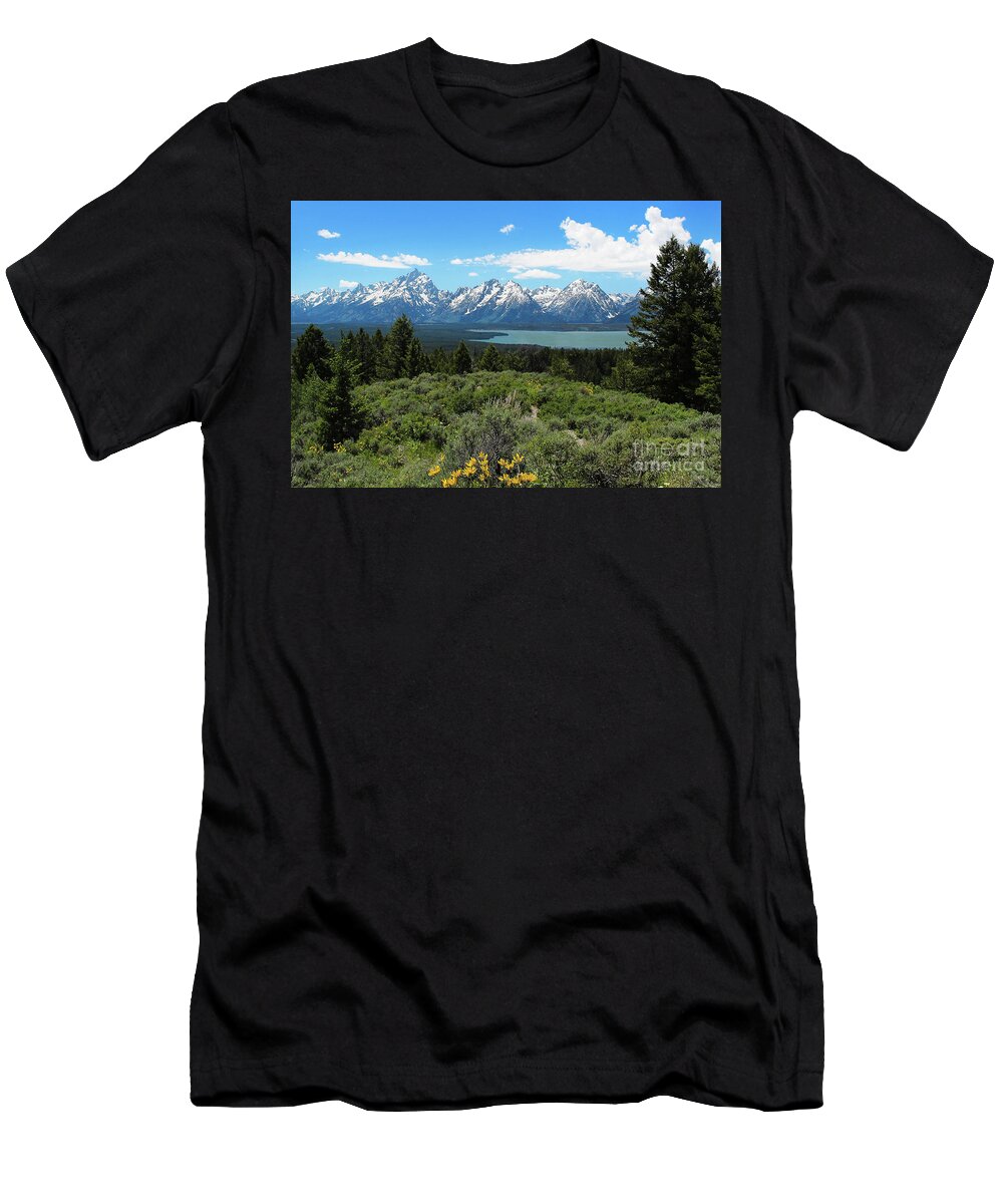 Grand Tetons T-Shirt featuring the photograph Grand Tetons by Jemmy Archer