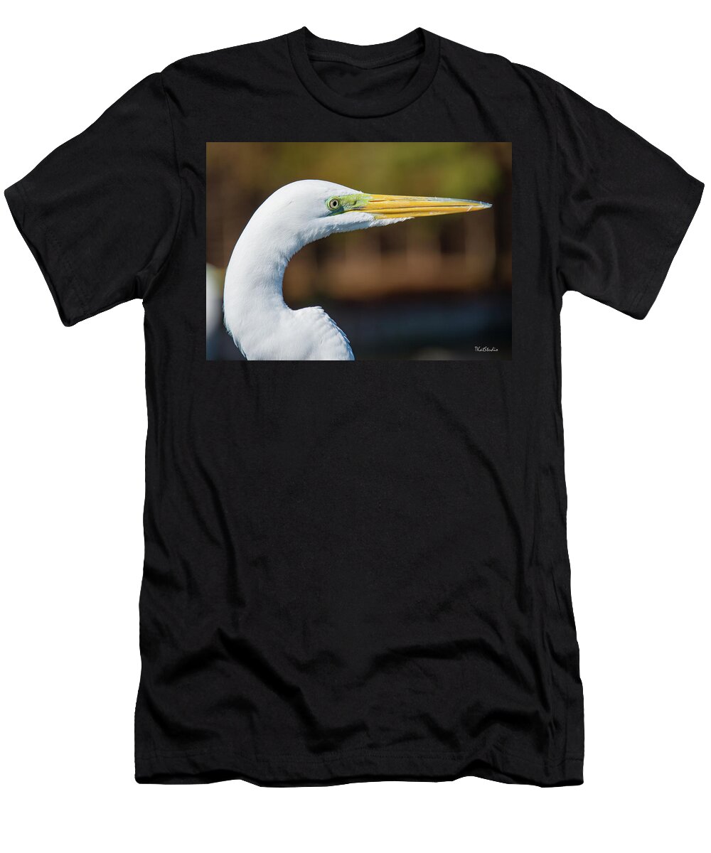 Great Egret T-Shirt featuring the photograph Great Egret by Tim Kathka