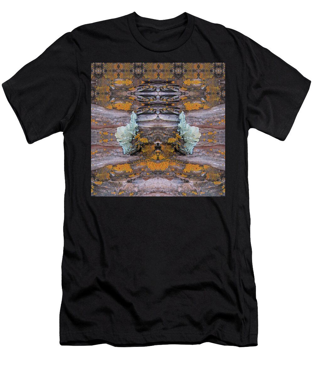 Surreal Creatures T-Shirt featuring the digital art Green Oriental Princesses Meet by Julia L Wright