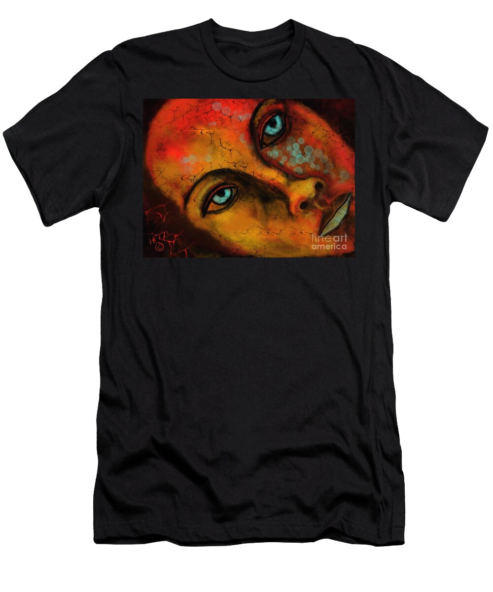  T-Shirt featuring the digital art Gregg's inception by Hans Magden