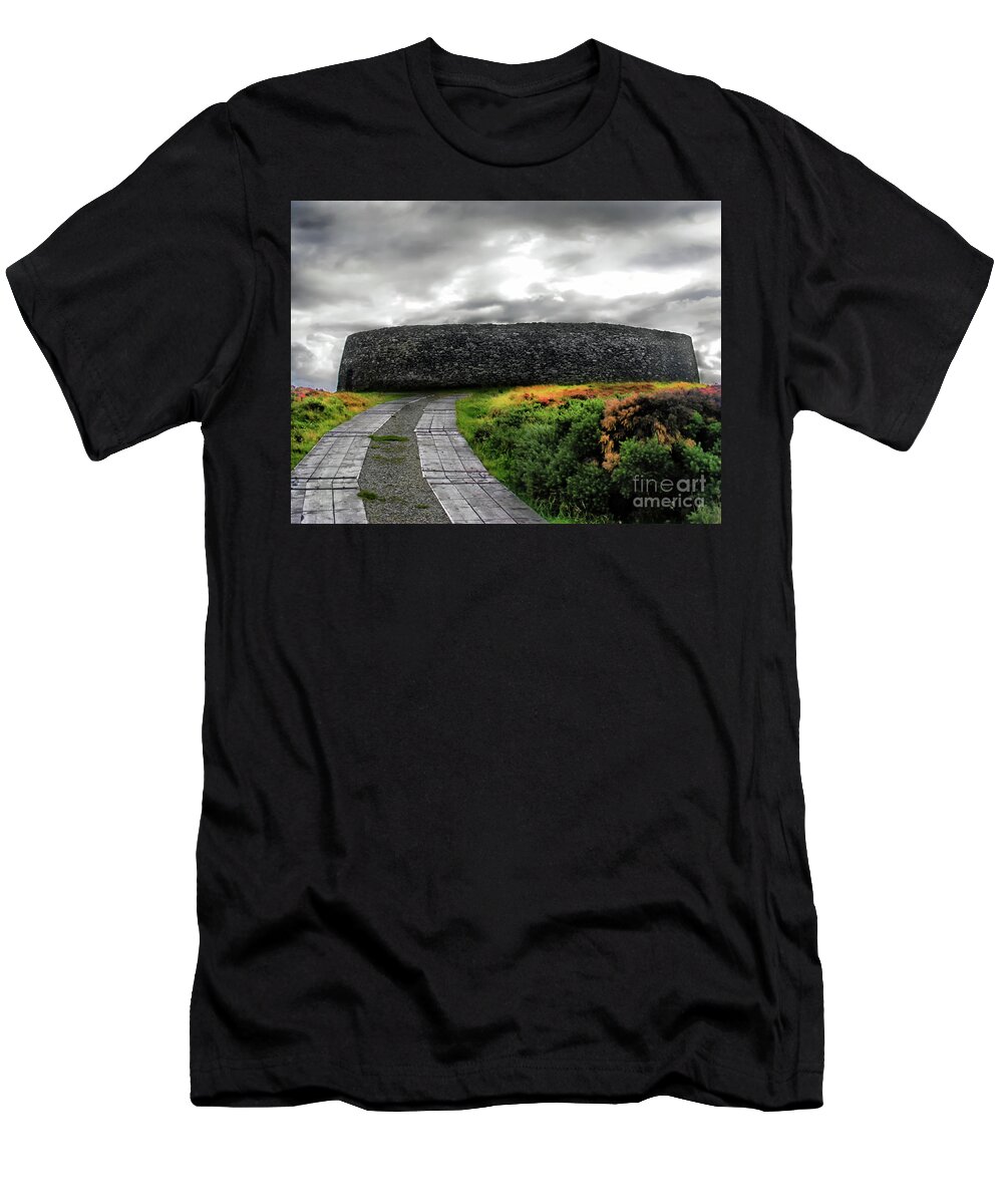 Grianan Of Aileach T-Shirt featuring the photograph Grianan Fort by Nina Ficur Feenan