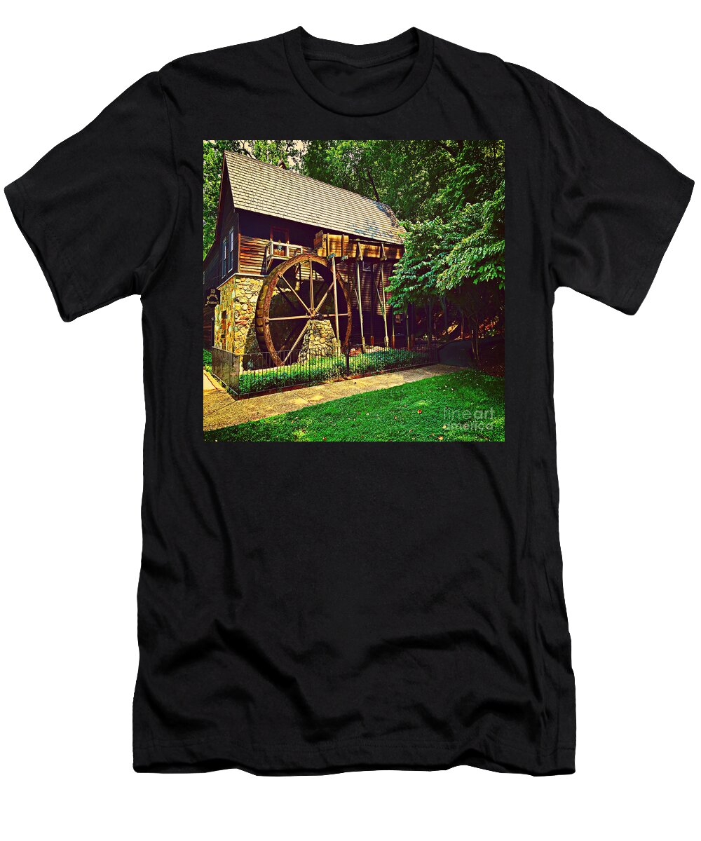 Gristmill T-Shirt featuring the photograph Gristmill - Charlottesville Virginia by Judy Palkimas