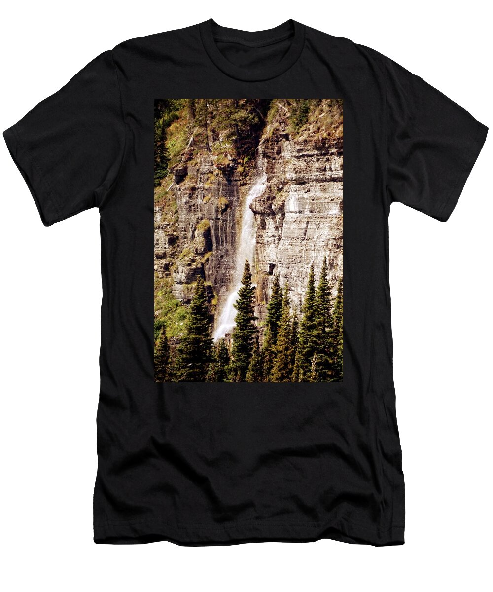 Waterfall T-Shirt featuring the photograph GTTS Waterfall by Marty Koch