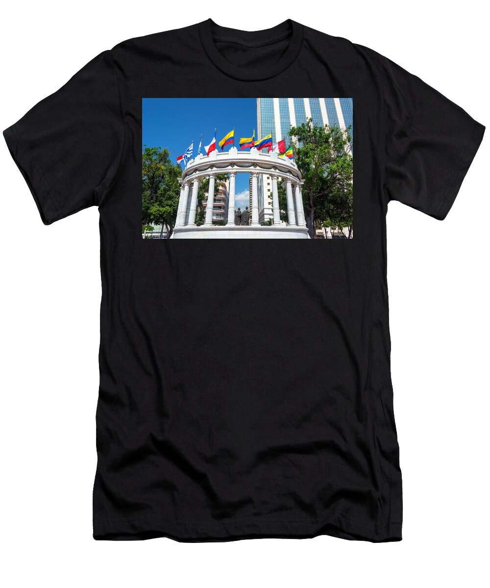 Guayaquil T-Shirt featuring the photograph Guayaquil Rotonda by Jess Kraft