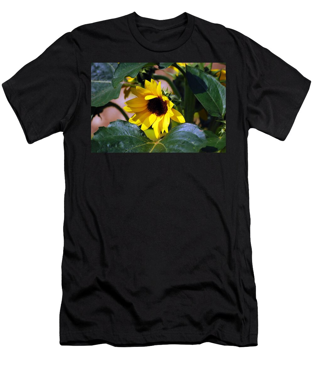 Sunflower T-Shirt featuring the photograph Happy To Be Yellow by Lori Tambakis