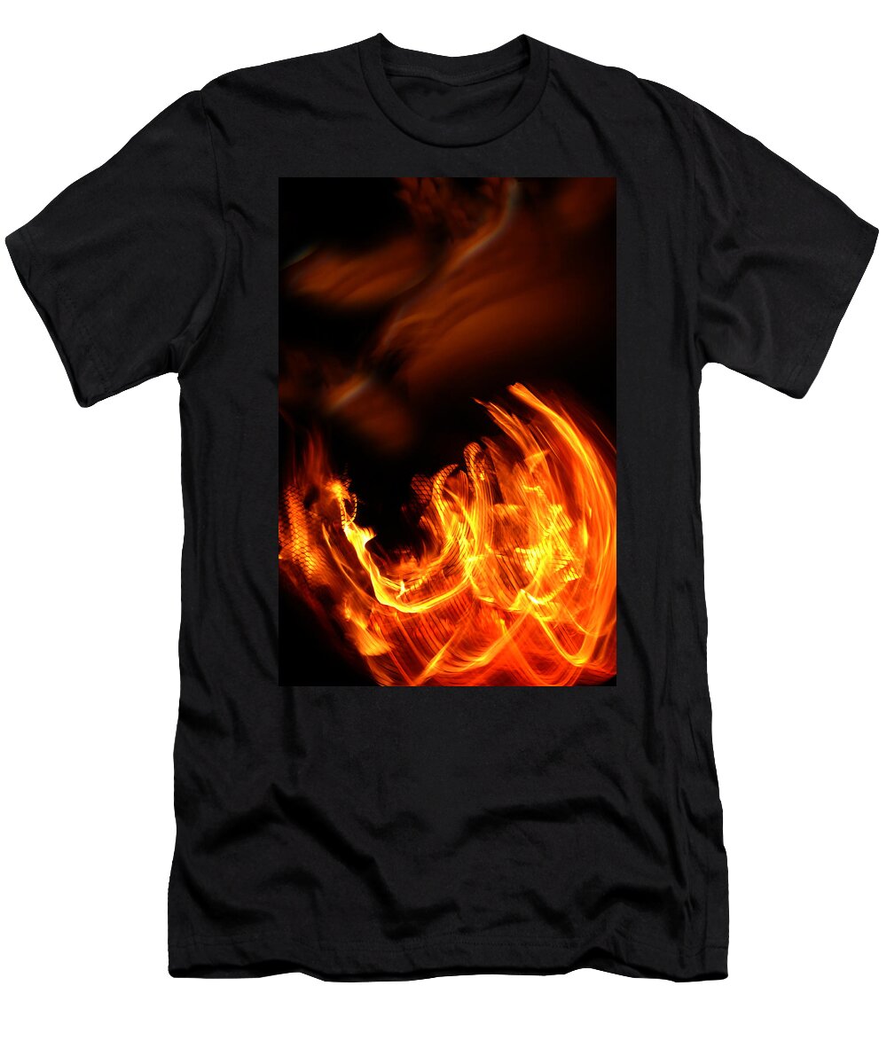 Fire T-Shirt featuring the photograph Heavenly Flame by Donna Blackhall