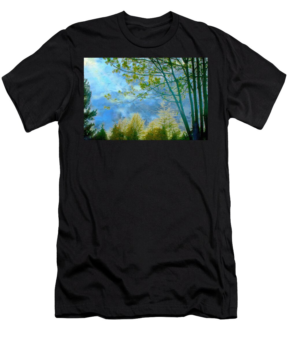 Victor Shelley T-Shirt featuring the painting Heavenly Light II by Victor Shelley