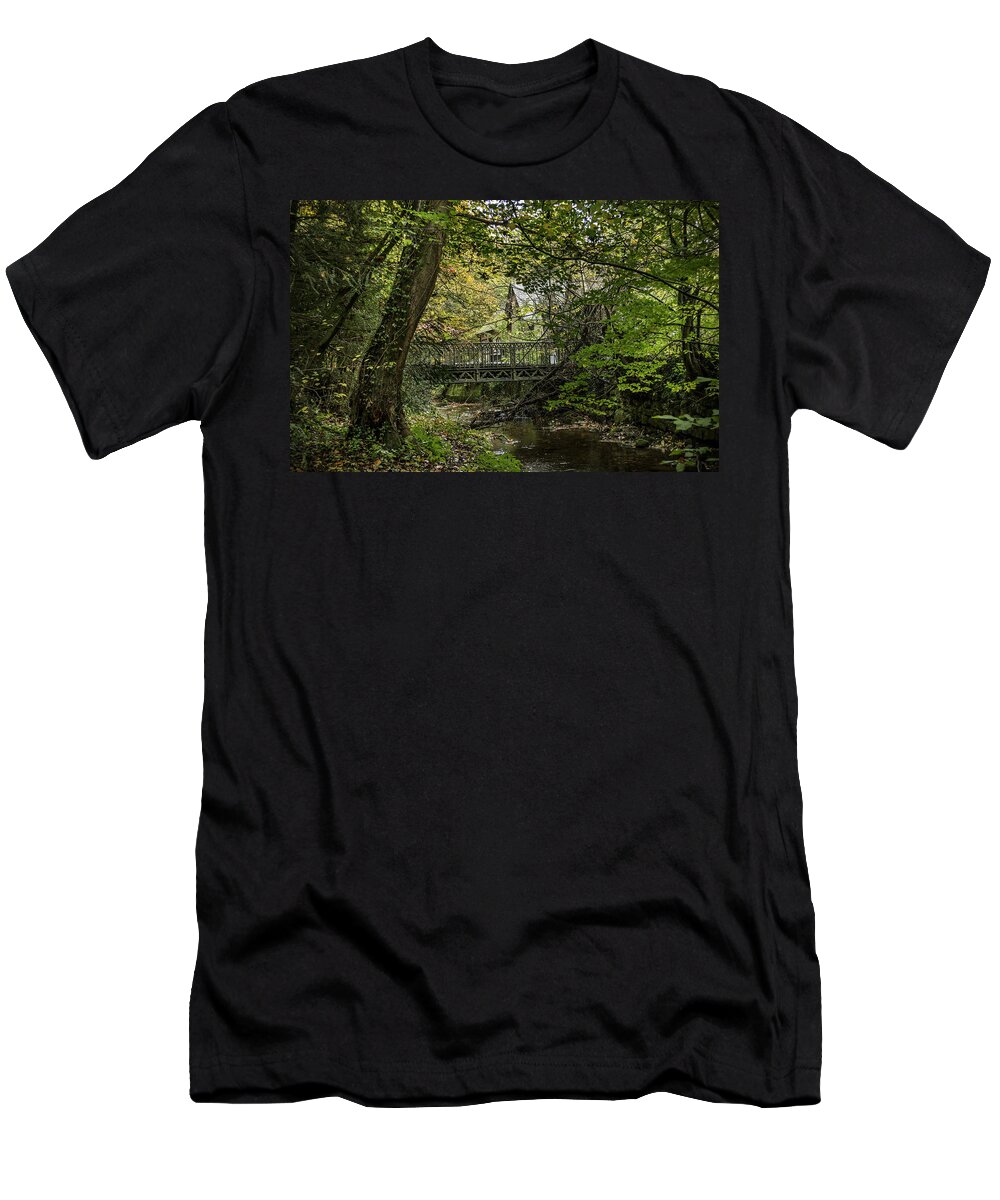 Season T-Shirt featuring the photograph Hidden Bridge at Offas Dyke by Spikey Mouse Photography