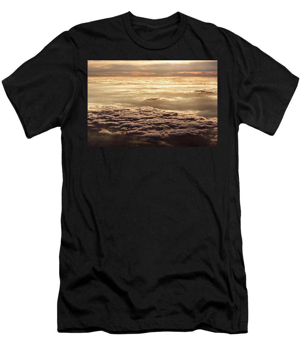 Aerial T-Shirt featuring the photograph High End Sunset by Ramunas Bruzas