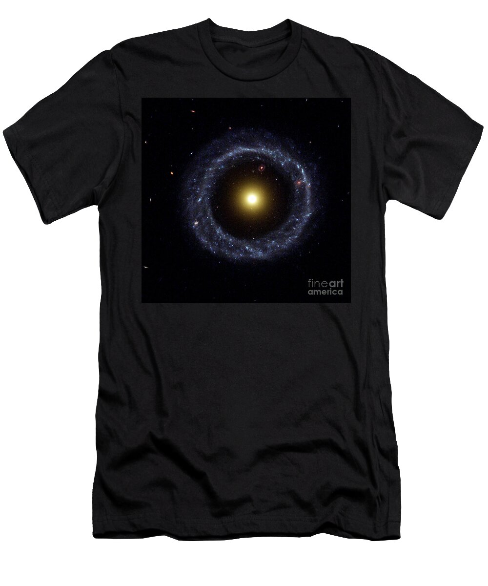 Science T-Shirt featuring the photograph Hoags Object, Ring Galaxy by Science Source