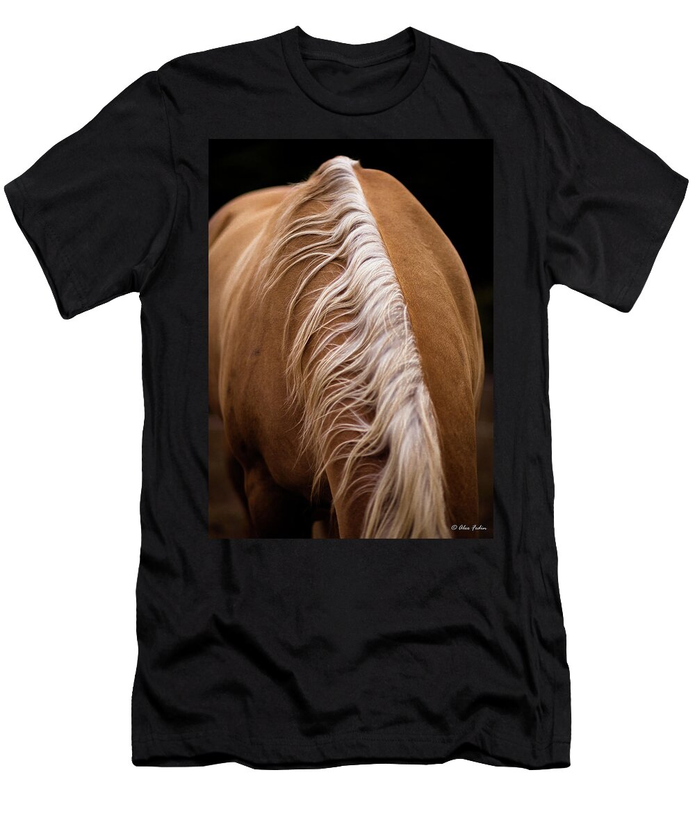 Horse T-Shirt featuring the photograph Horse Mane by Alexander Fedin
