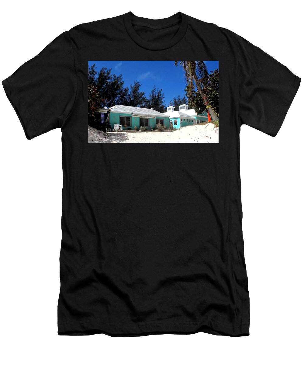 Bermuda T-Shirt featuring the photograph Horseshoe Beach Centre Bermuda by Ian MacDonald