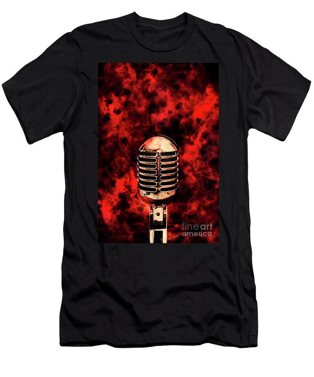 Fire T-Shirt featuring the photograph Hot live show by Jorgo Photography