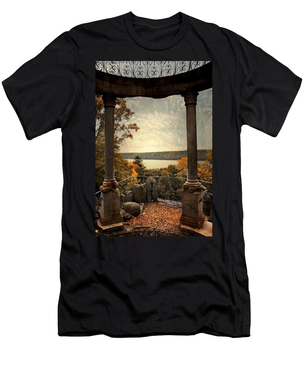 View T-Shirt featuring the photograph Hudson River Overlook by Jessica Jenney