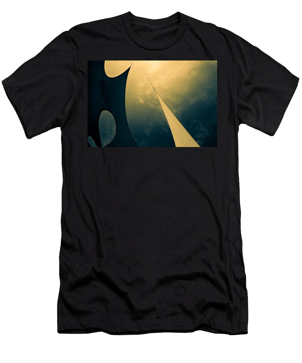 Abstract T-Shirt featuring the photograph Icarus Journey to the sun by Bob Orsillo