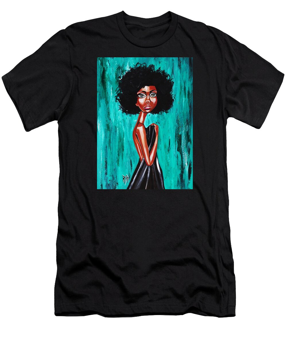 Afro T-Shirt featuring the photograph If From Past Sins Ive Been Washed Clean-why Do I Feel So Dirty by Artist RiA
