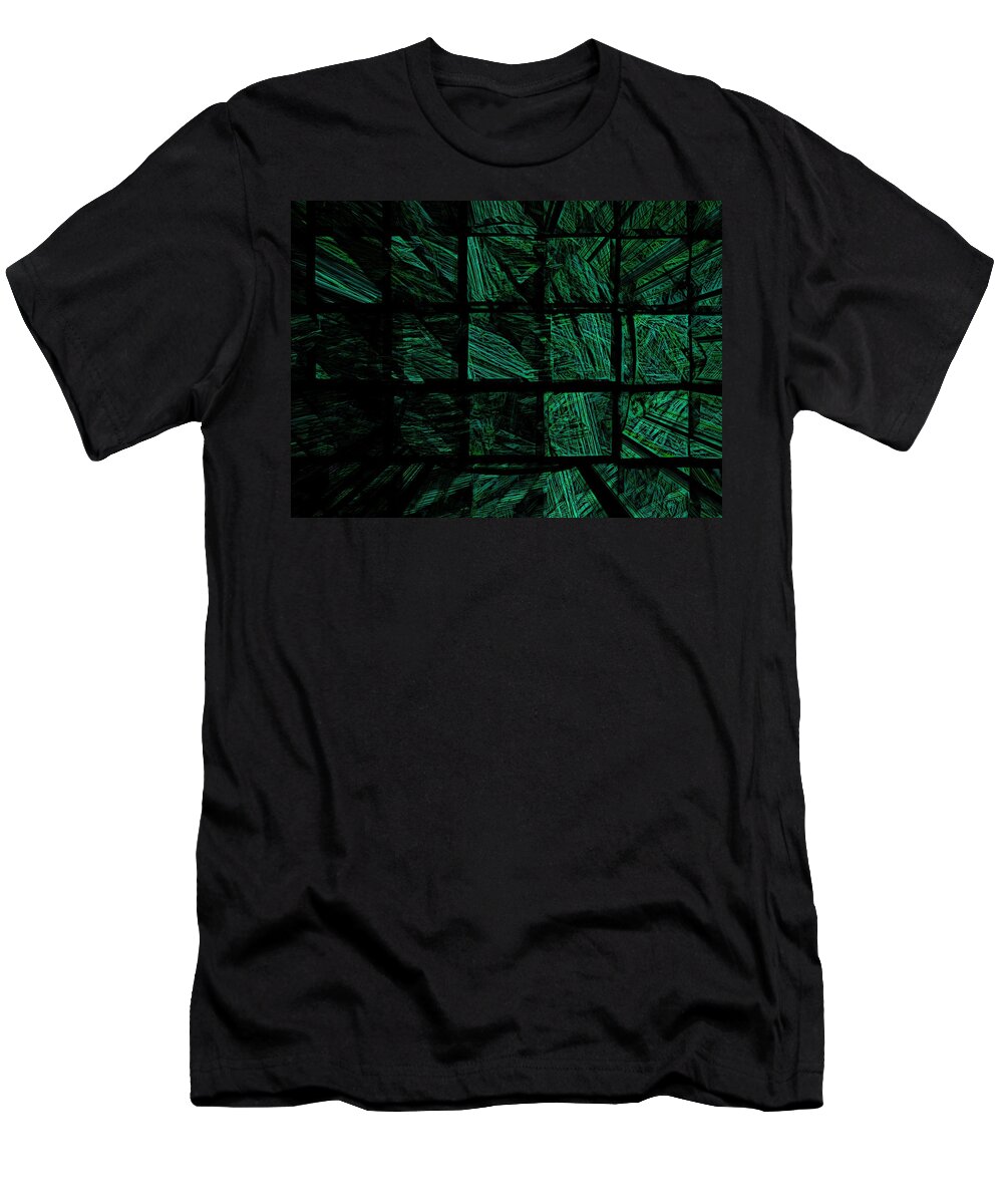 Abstract Digital Painting T-Shirt featuring the digital art Illusion 2 by David Lane