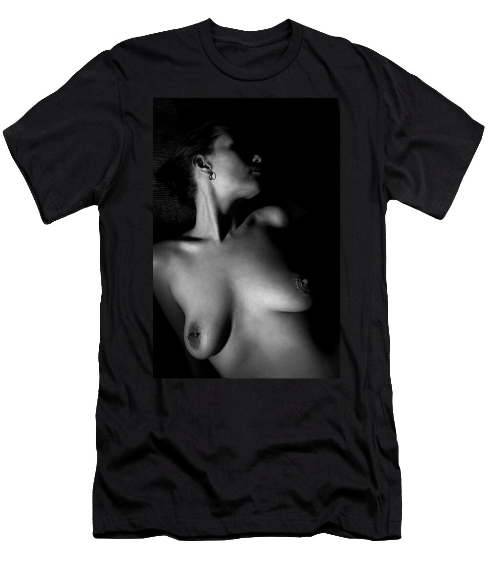 Nude T-Shirt featuring the photograph In A Quiet Mood by Joe Kozlowski