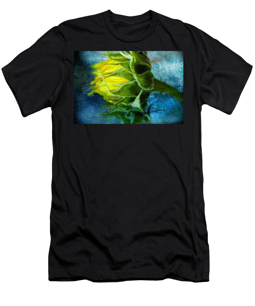 Sun Flowers T-Shirt featuring the photograph In Blue by John Rivera