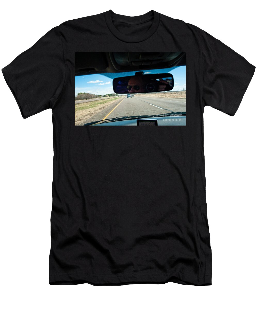 Driving T-Shirt featuring the photograph In The Road 2 by Steven Dunn