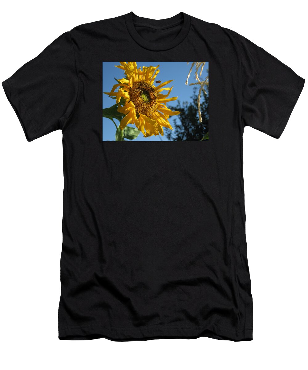  T-Shirt featuring the photograph Incoming by Ron Monsour
