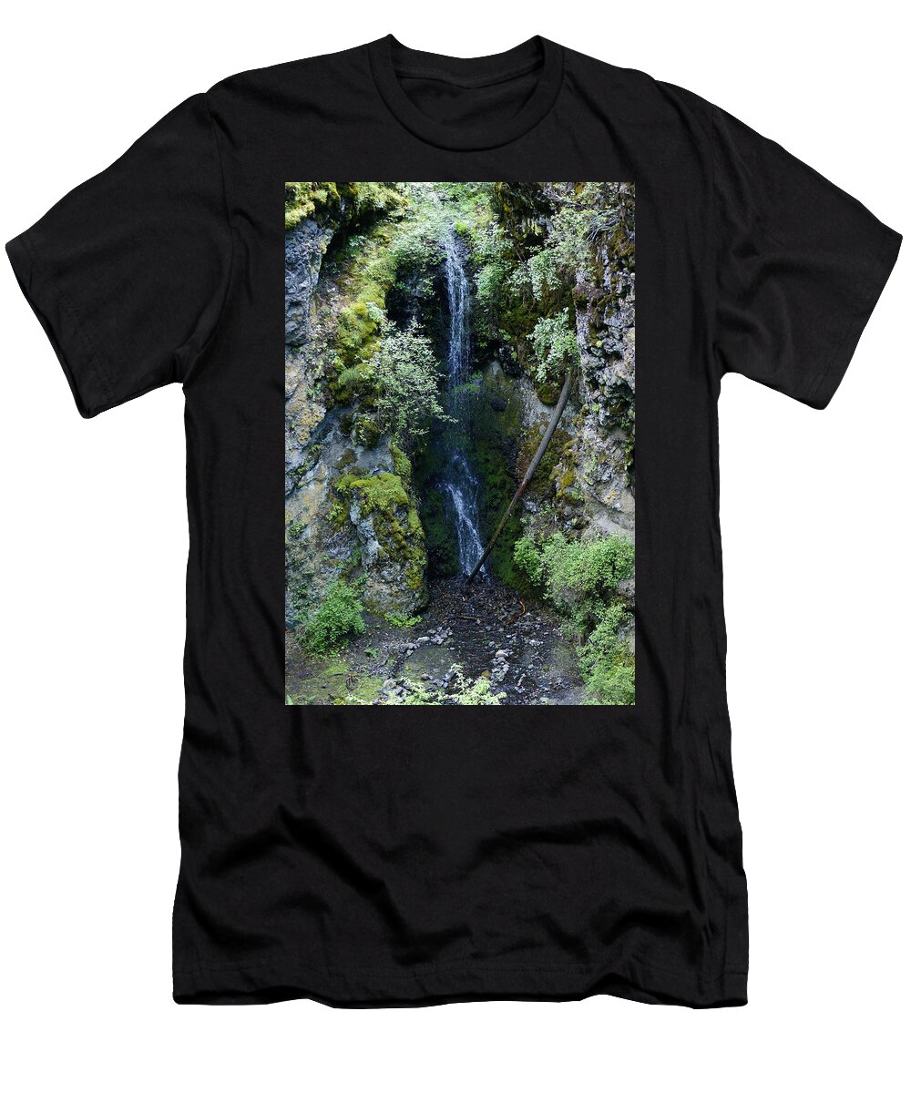 Nature T-Shirt featuring the photograph Indian Canyon Waterfall by Ben Upham III