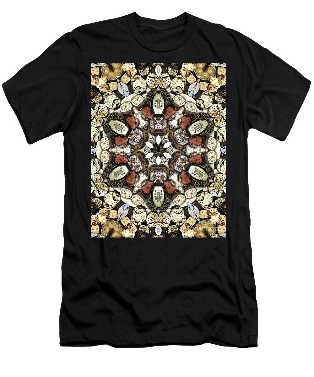 Watches T-Shirt featuring the digital art Intricacies of Time by Phil Perkins