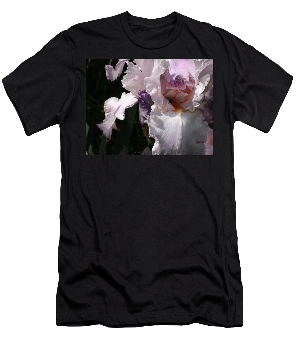 Flower T-Shirt featuring the photograph Iris Lace by Steve Karol