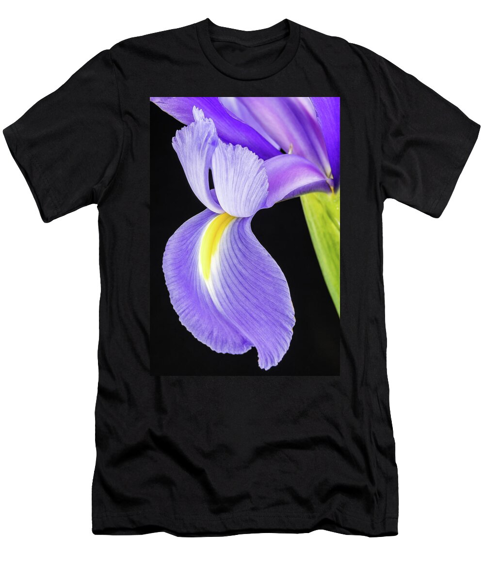 Iris T-Shirt featuring the photograph Iris Petals by Georgette Grossman