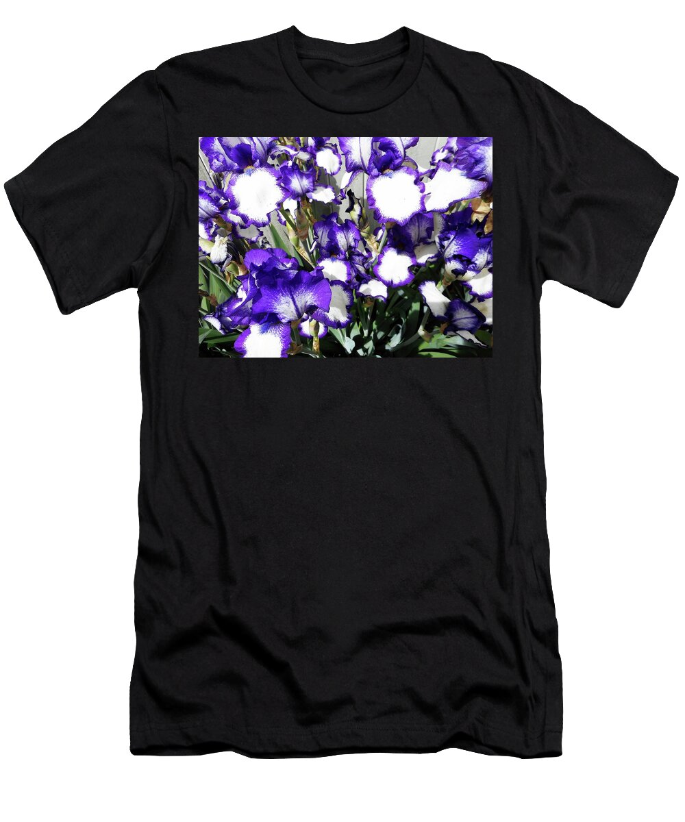 Iris T-Shirt featuring the photograph Irises 8 by Ron Kandt