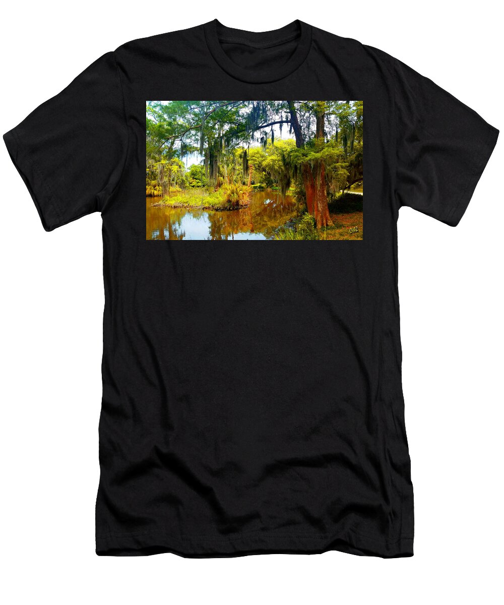 Islands T-Shirt featuring the painting Island In The Park by CHAZ Daugherty