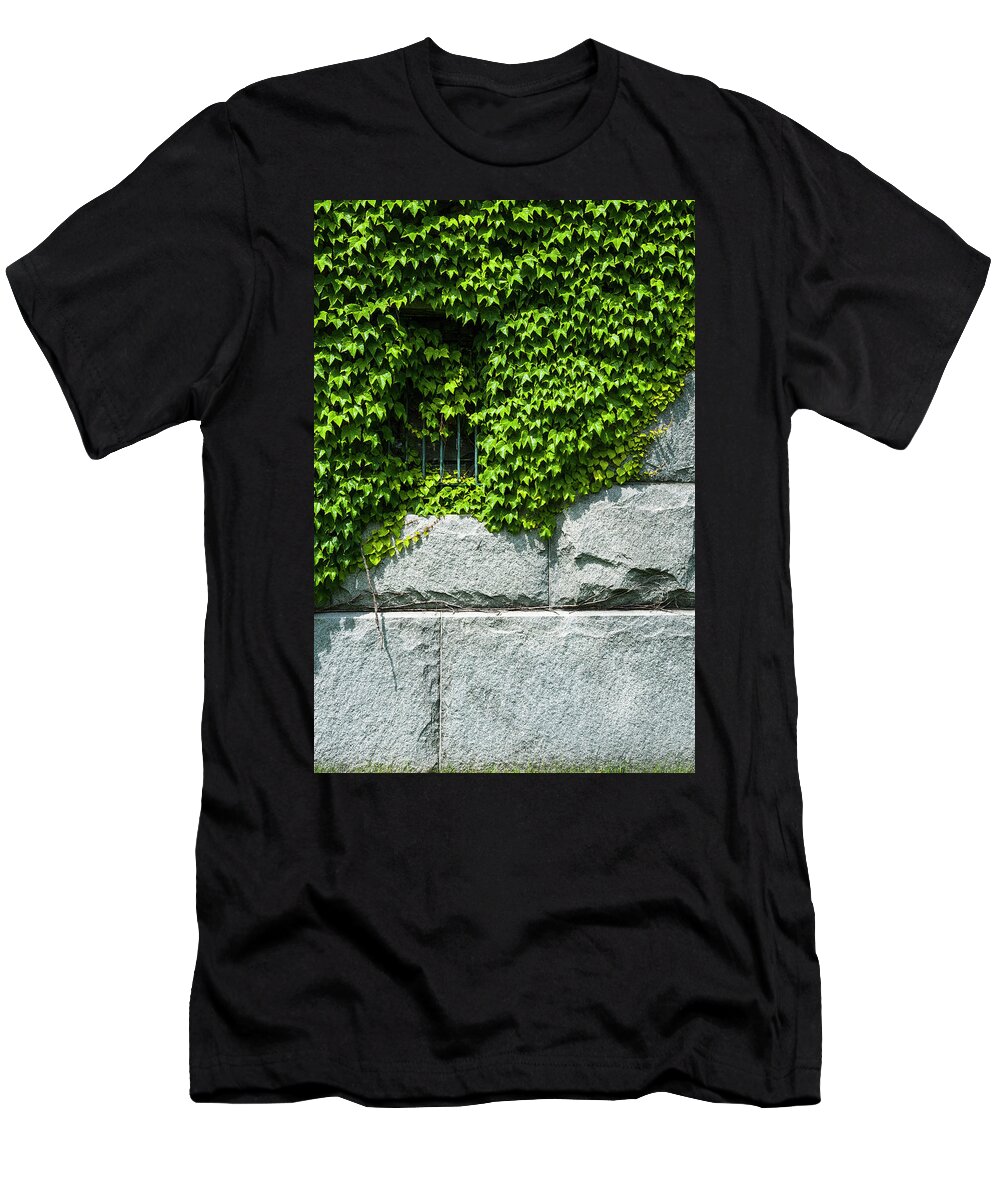 Minimalist T-Shirt featuring the photograph Jail Window by Ginger Stein