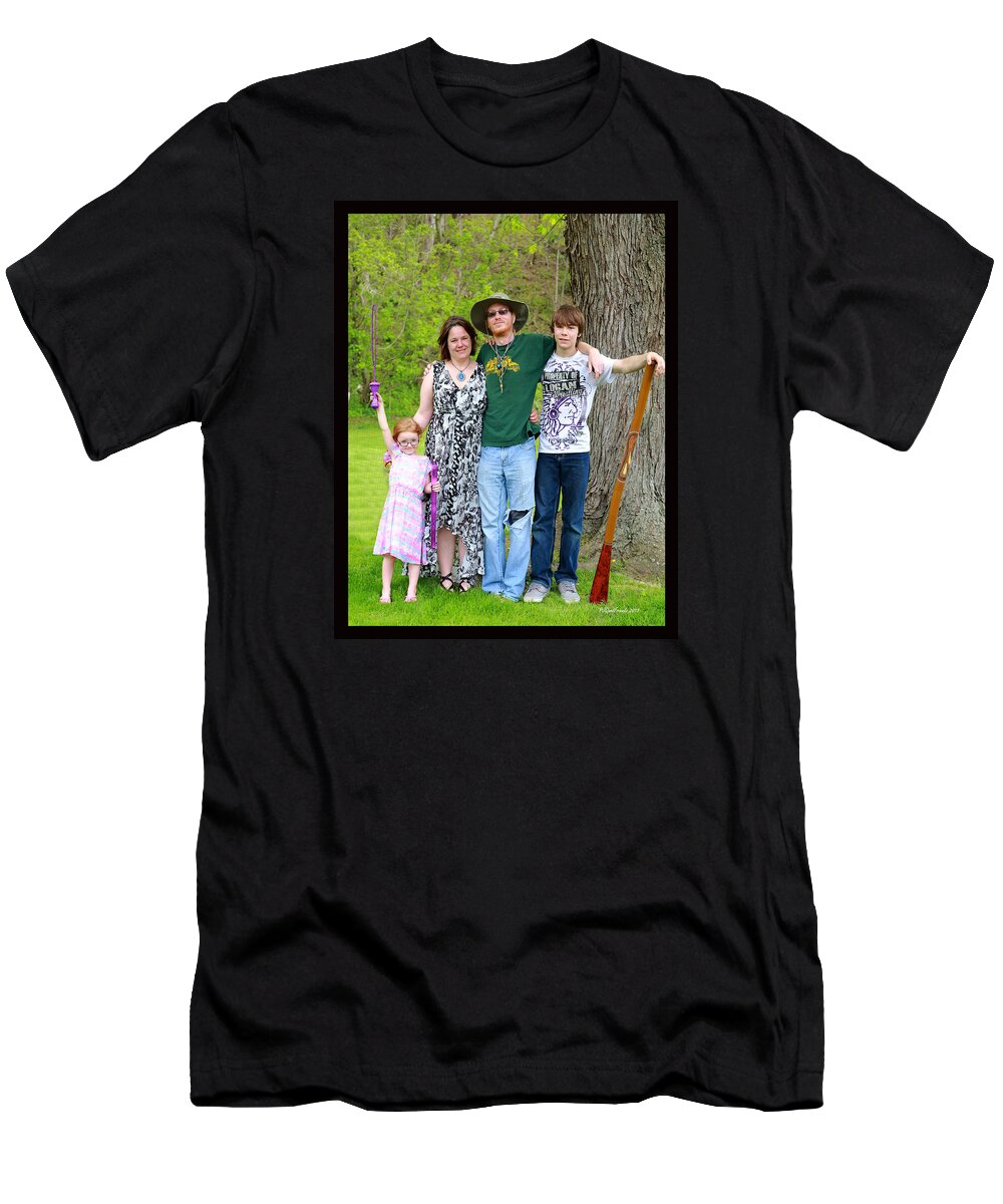  T-Shirt featuring the photograph Janelle and Family 2015 by PJQandFriends Photography