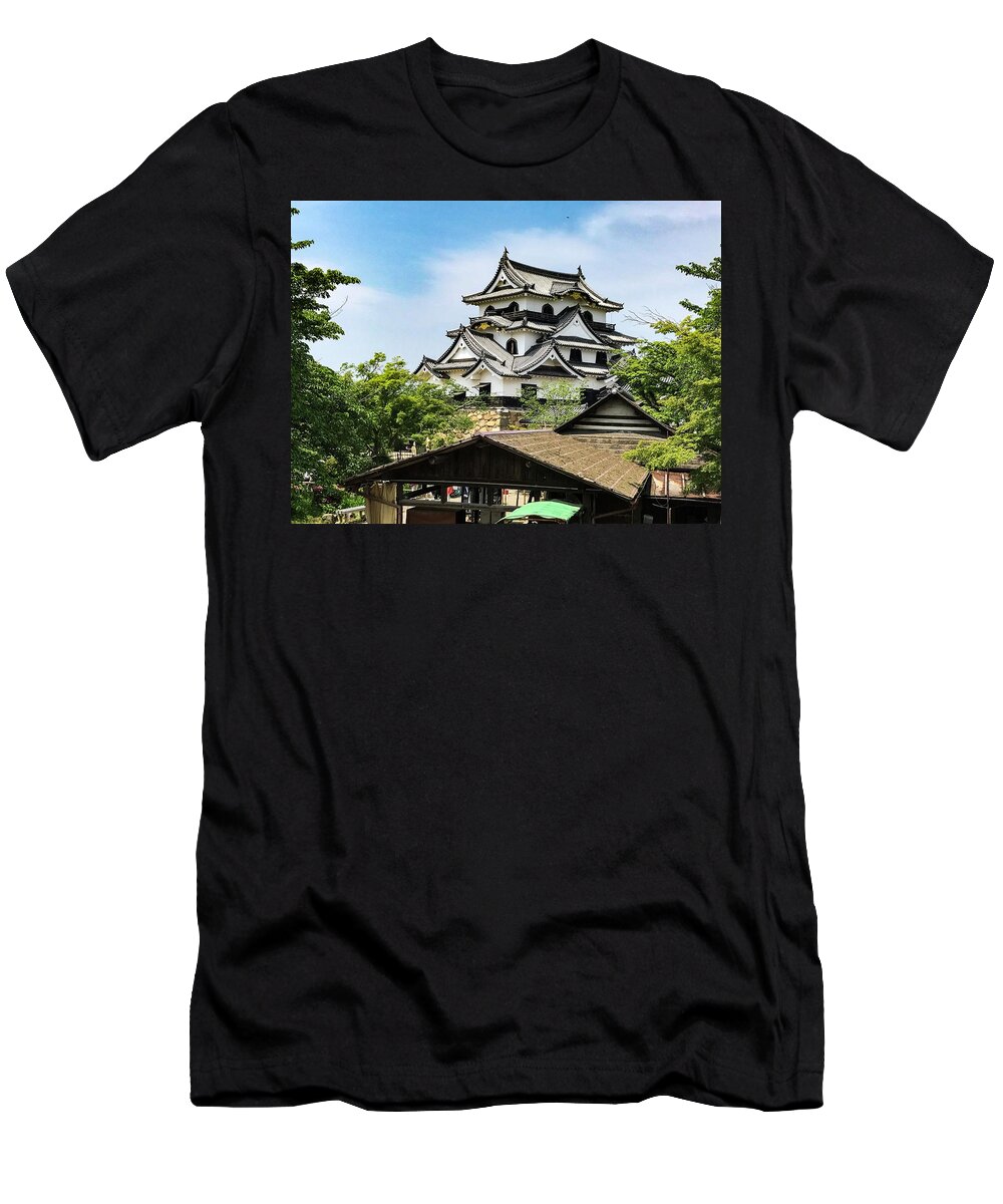 Japan T-Shirt featuring the photograph Japan - Hikone Castle by SweeTripper
