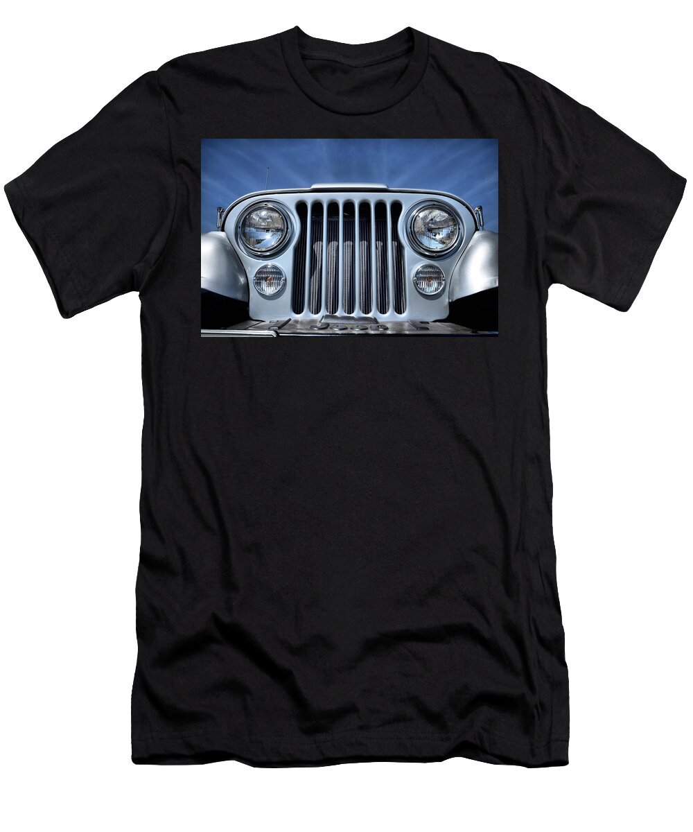 Jeep T-Shirt featuring the photograph Jeep Life - Blue Sky CJ by Luke Moore